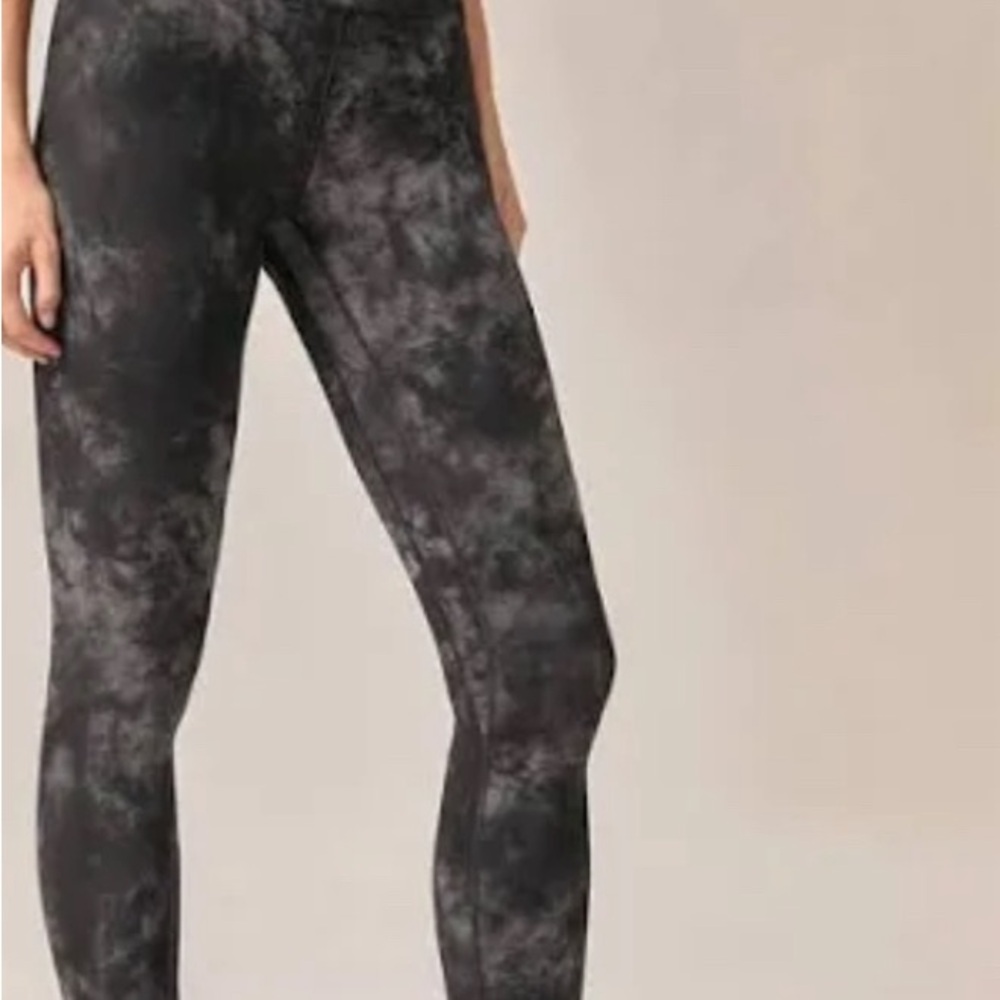 BSP Performance Black Marbled Leggings ~ Wide  waistband … Large